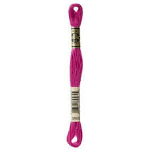 DMC 3805 Cyclamen Pink 6-Str 8.7yd Cotton