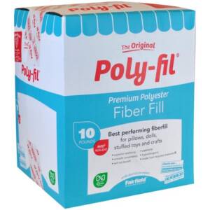 Poly-Fil Premium Polyester Fiberfill, 10 Pounds