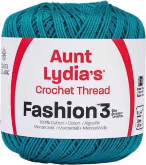 Warm Teal-Aunt Lydia's Fashion Crochet Thread Size 3