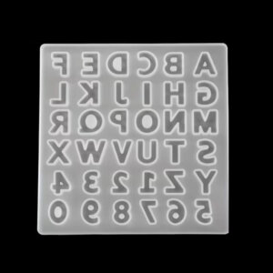 Alphabet and Numbers 5x5 Silicone mold