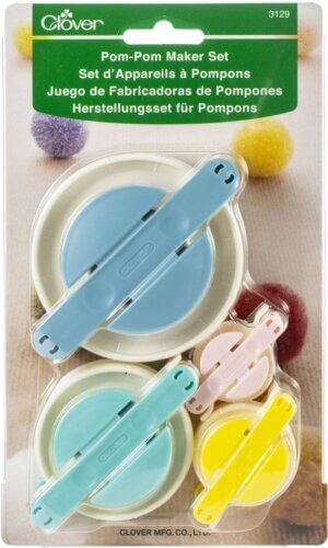 Clover Pom-Pom Maker Set-4/Pkg Clover Pom-Pom Maker Set-4/Pkg