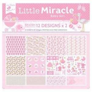 24pc Baby Girl -  Little Miracle Cardstock Pack