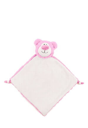 Pink Bear Blankie - Cubbies Lovely Blanket Embroidery Blank