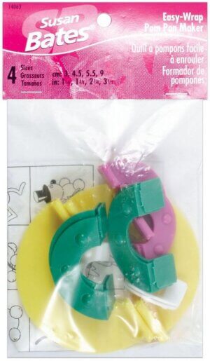 Susan Bates Bates Easy Wrap Pom-Pom Maker- 1.25", 1.75", 2.25" & 3.5"