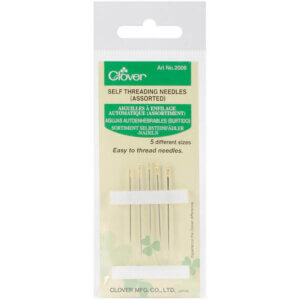 Clover Self-Threading Needles-Assorted 5/Pkg