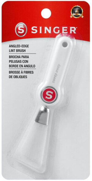 SINGER Nylon Angled-Edge Lint Brush W/Comfort Grip-