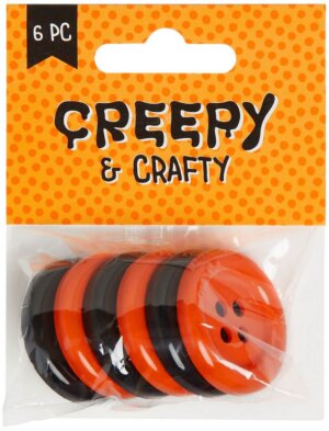 1-3/8in Halloween Button Colors - Favorite Findings