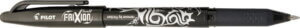 Black Pilot FriXion Ball Erasable Gel Pen Open Stock