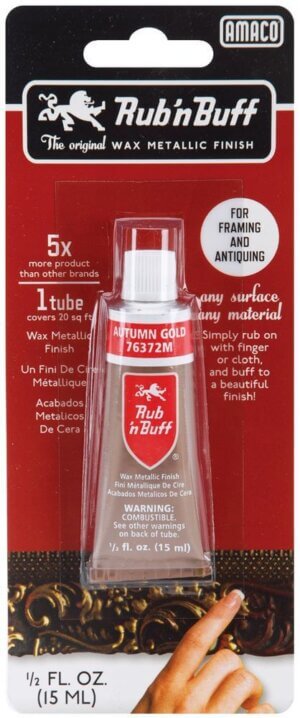 Rub 'n Buff Metallic Wax Finish .5oz-Autumn Gold