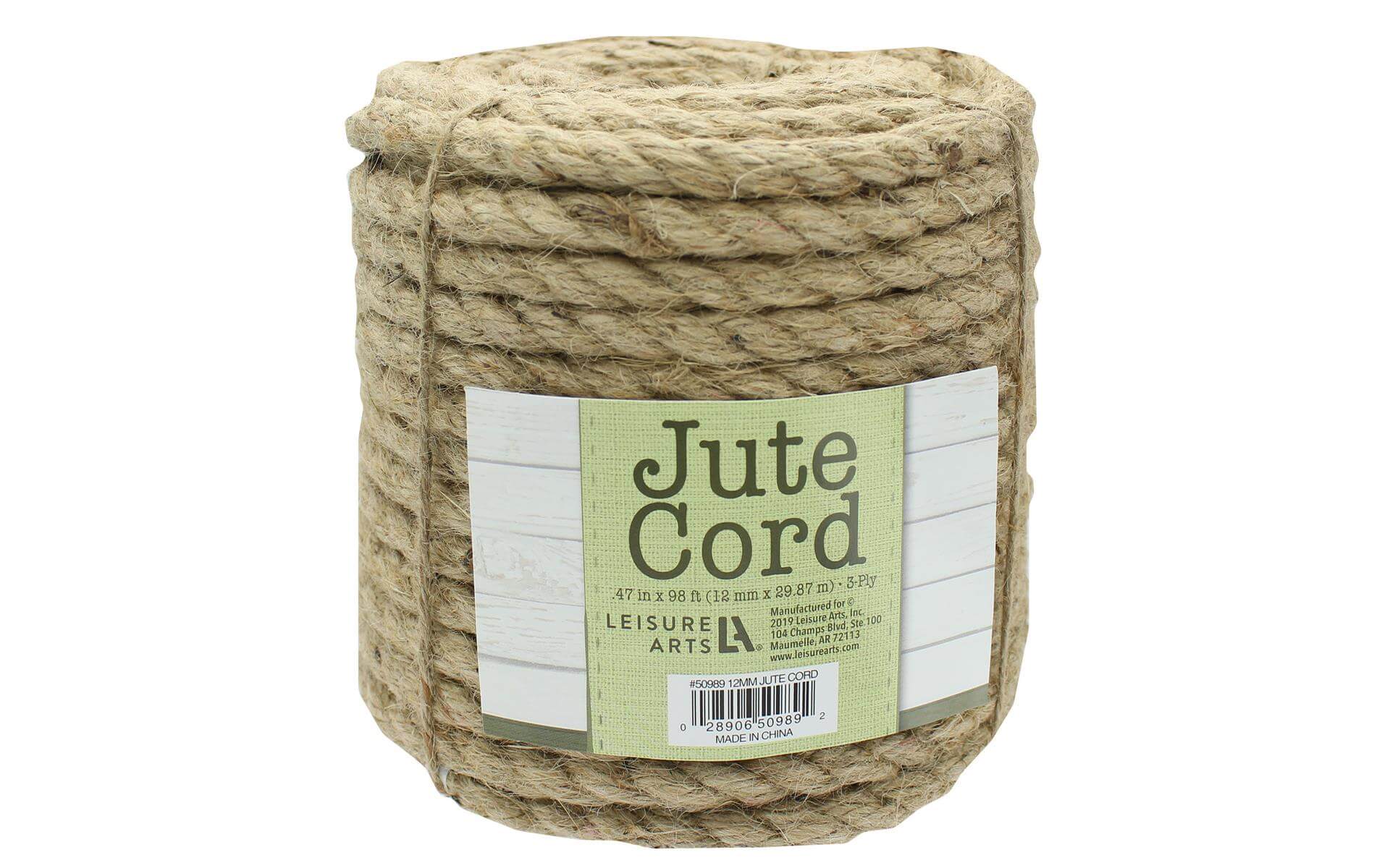 Leisure Arts Jute Cord .47″ 98ft Leisure Arts Jute Cord .47" 98ft