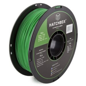 Green 1.75mm PLA 3D Printer Filament, 1 KG Spool HATCHBOX  Filament
