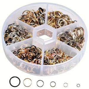 970pc Multi Color Mixed Open Split Jump Rings