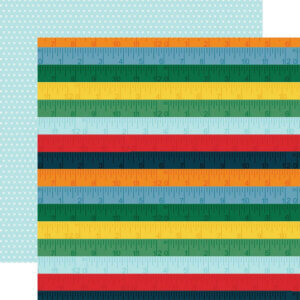 First Day Of School Double-Sided Cardstock 12″X12″-Ruler Rainbow First Day Of School Double-Sided Cardstock 12"X12"-Ruler Rainbow