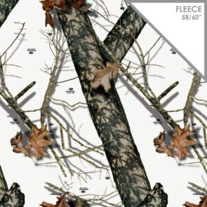 Mossy Oak Poly Fleece 58/60" Break-Up Winter