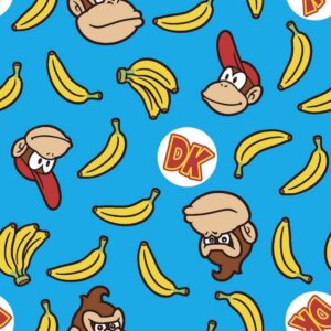 Nintendo-Mario 43/44" 100% Cotton, DK Coordinating Print Pattern Fabric