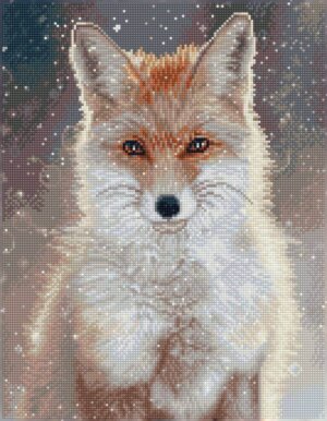 Diamond Dotz Square Diamond Art Kit 45"X35"-Snowflake Fox
