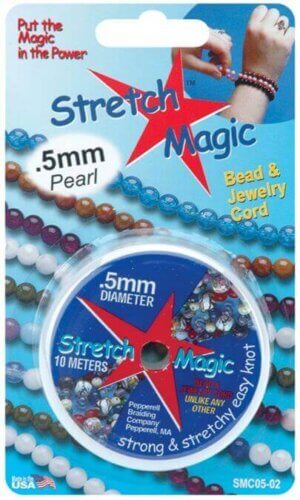 Stretch Magic Bead & Jewelry Cord .5mmX10m-Pearl Stretch Magic Bead & Jewelry Cord .5mmX10m-Pearl