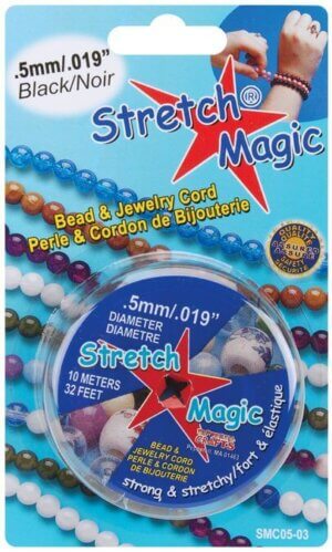 Stretch Magic Bead & Jewelry Cord .5mmX10m-Black Stretch Magic Bead & Jewelry Cord .5mmX10m-Black