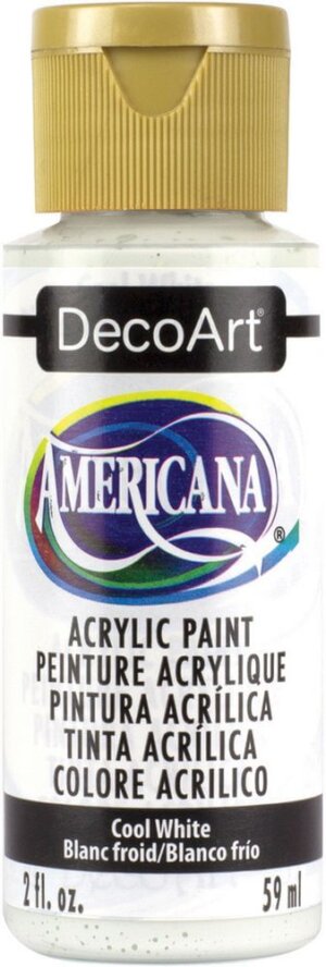 Cool White - Semi-Opaque  - Americana Acrylic Paint 2oz