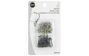 Dritz Bulb Safety Pins Black/Nickel 50pc