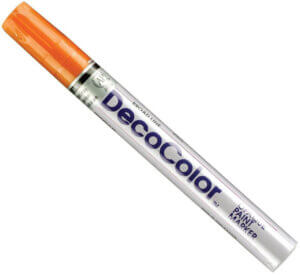 DecoColor Opaque Oil-Based Paint Marker, Broad Line, Orange