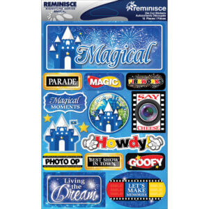 Reminisce Signature Series Dimensional Stickers 4.5"X6"  -Magical