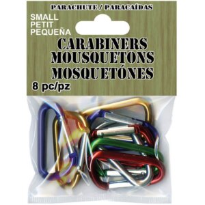 Pepperell Paracord Carabiners Small 8/Pkg- Pepperell Paracord Carabiners Small 8/Pkg-