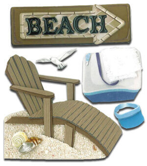 Jolee’s Boutique Dimensional Stickers-Beach House Jolee's Boutique Dimensional Stickers-Beach House