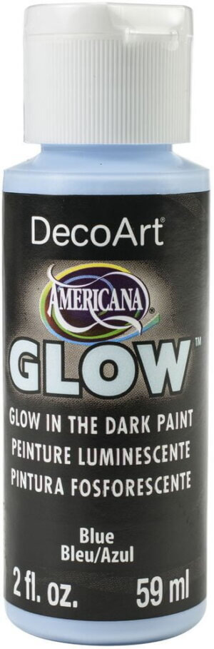DecoArt Americana Glow In The Dark Paint 2oz-Blue
