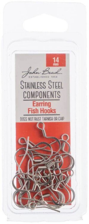 cousin fish hook Cousin 14k Plated Gold Elegance Beads & Findings-Fishhook Earrings 8/Pkg
