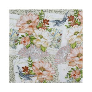 Little Birdie Decoupage Napkin 12″X12″, Blooming Moments Little Birdie Decoupage Napkin 12"X12", Blooming Moments