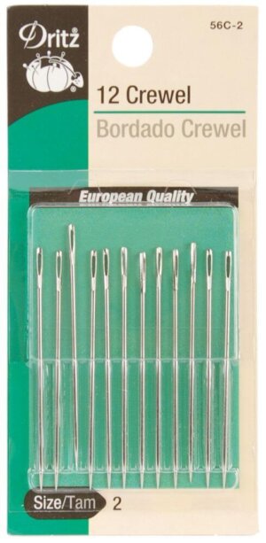 Dritz Crewel Hand Needles 12/Pkg-Size 2