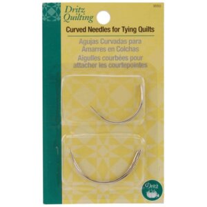 Dritz Quilting Curved Needles 4/Pkg-Size 2" & 2.5"