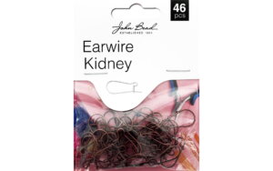 John Bead MHF Earwire Kidney 19x10mm A Copper 46pc
