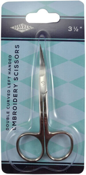 Havel’s Double-Curved Embroidery Scissors 3.5″-Left-Handed Havel's Double-Curved Embroidery Scissors 3.5"-Left-Handed