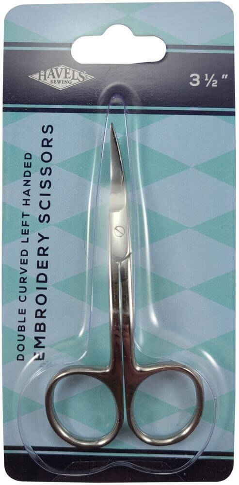 Havel’s Double-Curved Embroidery Scissors 3.5″-Left-Handed Havel's Double-Curved Embroidery Scissors 3.5"-Left-Handed