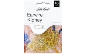 John Bead MHF Earwire Kidney Gold 46pc