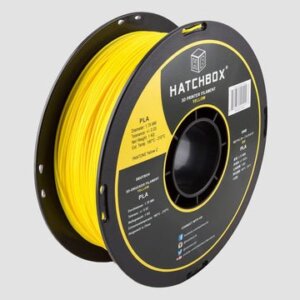True Yellow 1.75mm PLA 3D Printer Filament, 1 KG Spool HATCHBOX Filament True Yellow 1.75mm PLA 3D Printer Filament, 1 KG Spool HATCHBOX Filament