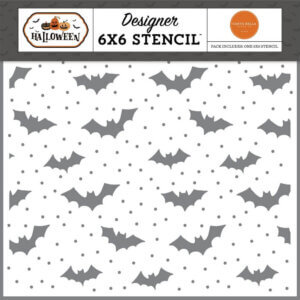Carta Bella Stencil 6"X6"-Gone Batty , Halloween