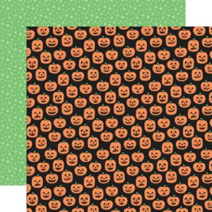 Monster Mash Double-Sided Cardstock 12"X12"-Faces Of Halloween
