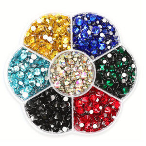 Mixed Color Multi Size pack Flatback Rhinestones 16-48mm