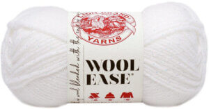 White Glitter-Lion Brand Wool-Ease Yarn