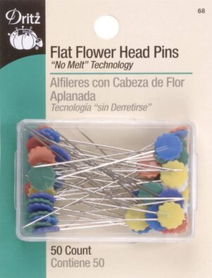 Dritz Flat Flower Head Pins 50/Pkg-