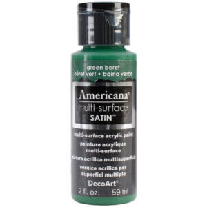 Green Beret 2oz - Multi-Surface Satin Acrylic Paint DecoArt Americana