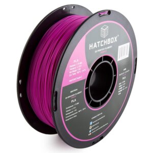 Purple 1.75mm PLA 3D Printer Filament, 1 KG Spool HATCHBOX  Filament
