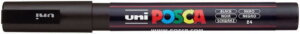 Black POSCA 3M Fine Bullet Tip Pen - Acrylic Paint Pen