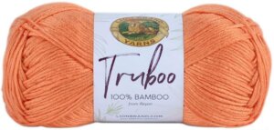 Tangerine-Lion Brand Truboo Yarn