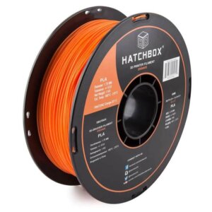 Orange 1.75mm PLA 3D Printer Filament, 1 KG Spool HATCHBOX  Filament