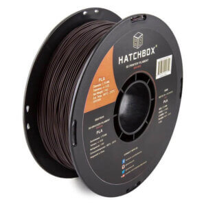 Brown 1.75mm PLA 3D Printer Filament, 1 KG Spool HATCHBOX  Filament