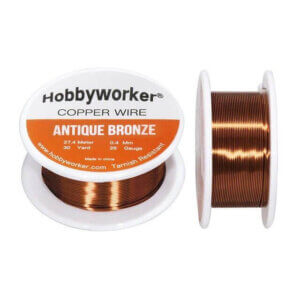 Antique Bronze 26 Gauge/0.4mm Tarnish Resistant Copper Craft Wire 30yrd